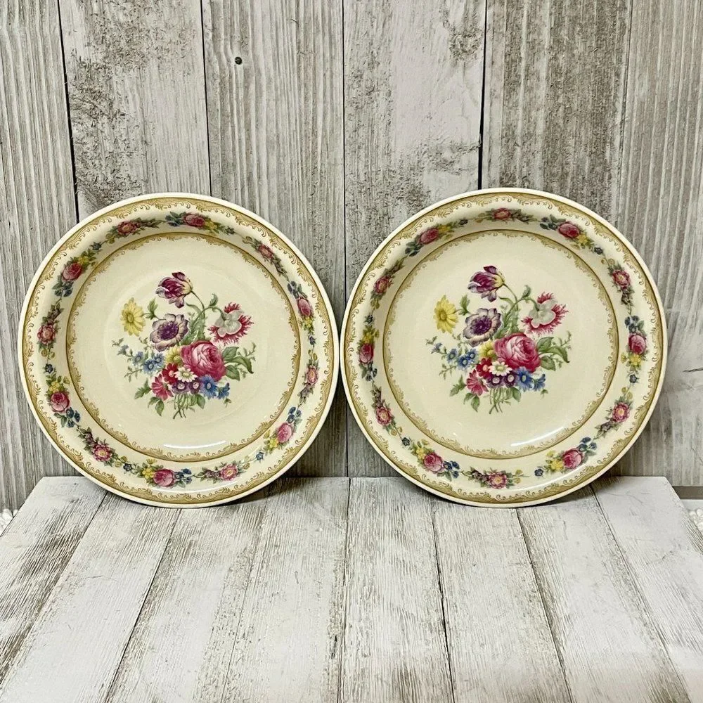 Vintage Hutschenreuther Selb Floral Vegetable Bowls Set of 2